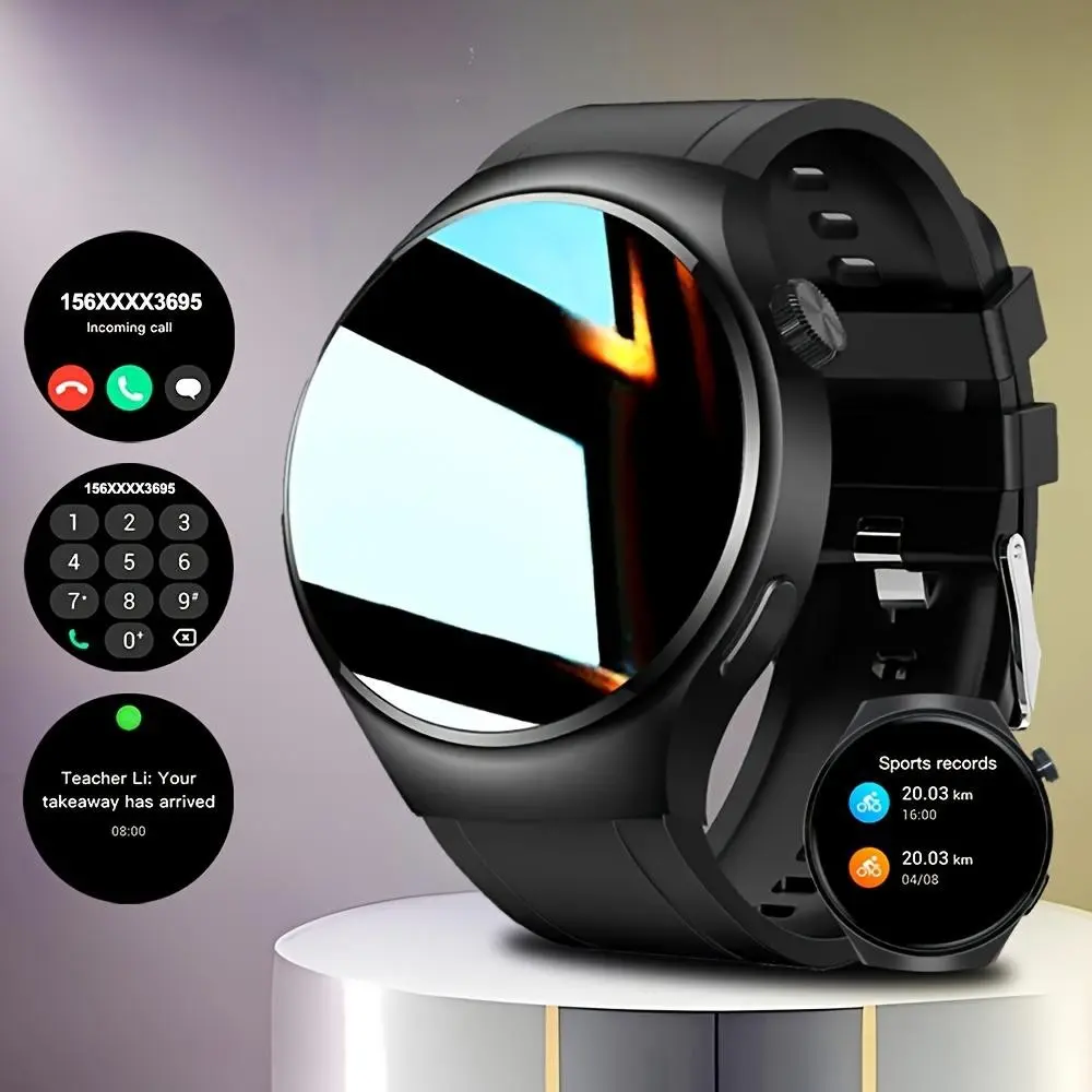 Men's Outdoor Smart Watch, Wireless Call Support, Full Touchscreen, Multiple Sports Modes, Step Counter, Calorie Calculator, Fashion Design, Silicone