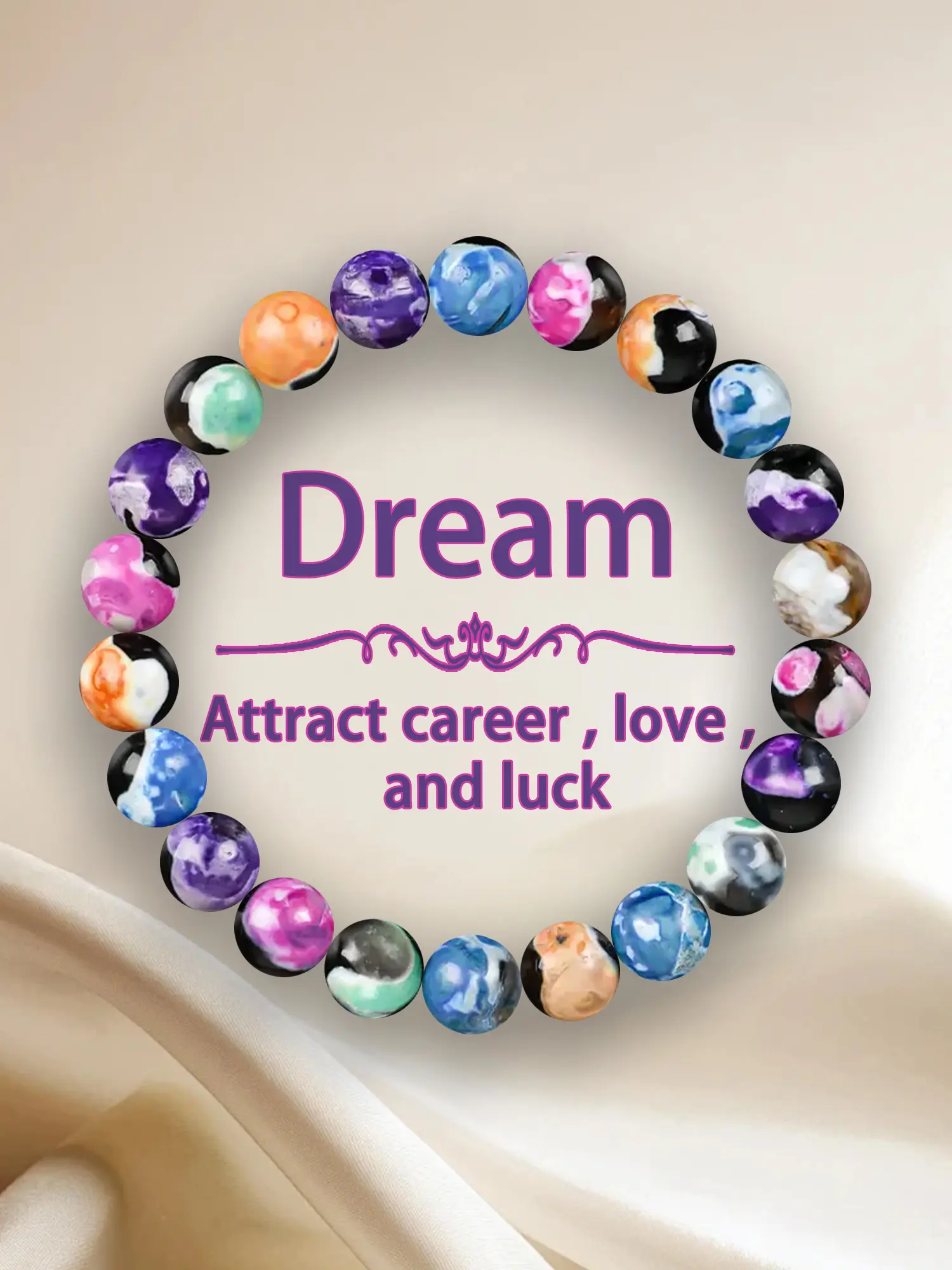 1Pc Christmas, Return to School Season, Teacher's Day Gift Elegant Bracelet for Daughter Mom Grandma Neice Aunt Sister Friend,, Exquisite Stretch Beaded Bracelet Birthday, Durable Elastic Design Fits, Ideal for Any Occasion
