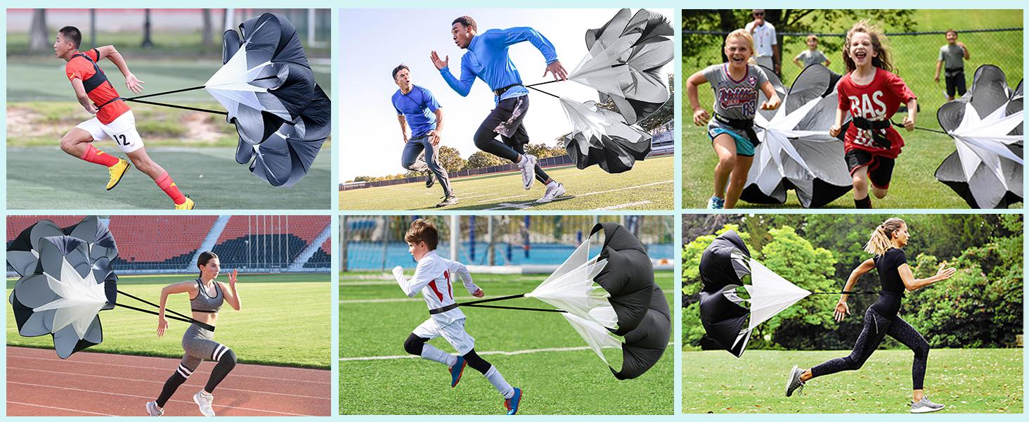 Running Speed Training Speed Chute Resistance Parachute for Speed and Acceleration Training Fitness Explosive Power Training 56-Inch Running Speed Training Speed Chute Resistance Parachute for Speed and Acceleration Training Fitness Explosive Power Training 56-Inch