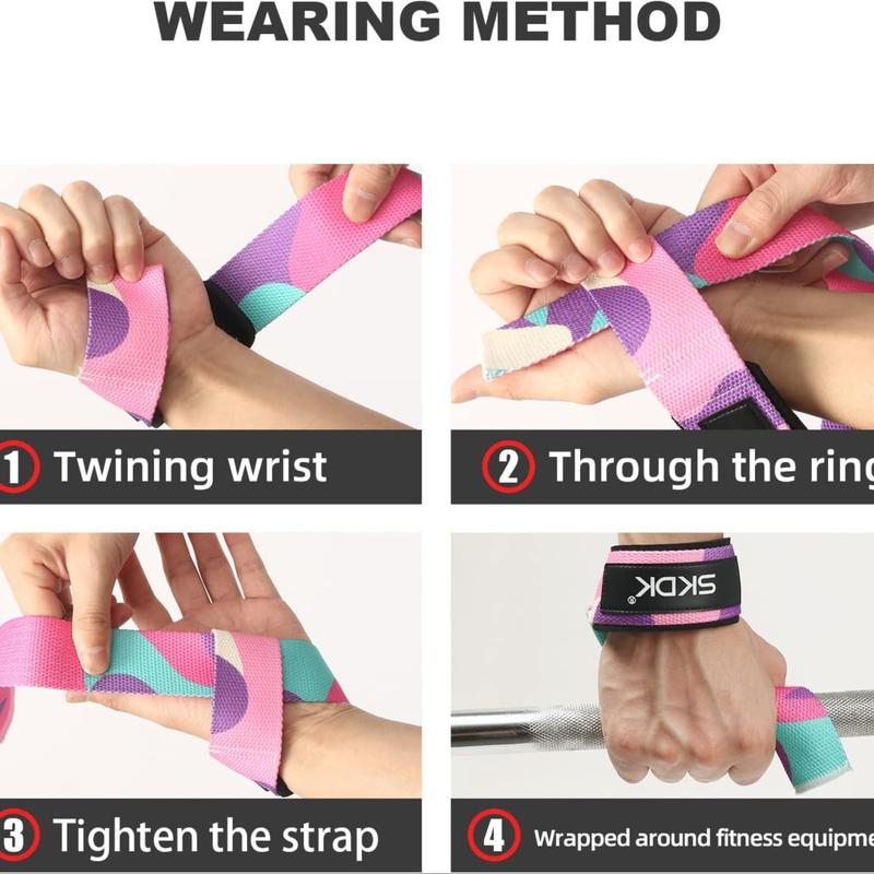 Non-Slip Silicone Weightlifting Straps with Wrist Guards, Ideal for Gym Workouts, Men & Women, Strength Training Accessories, Deadlift Straps