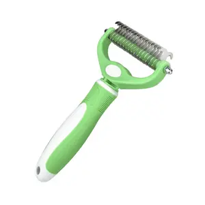 Free Shipping!Dual-Sided Pet Deshedding & Dematting Comb – 2-in-1 Thinning Brush for Dogs & Cats, Loose Undercoat Fur Remover, Safe Detangler Tool,stuff,
