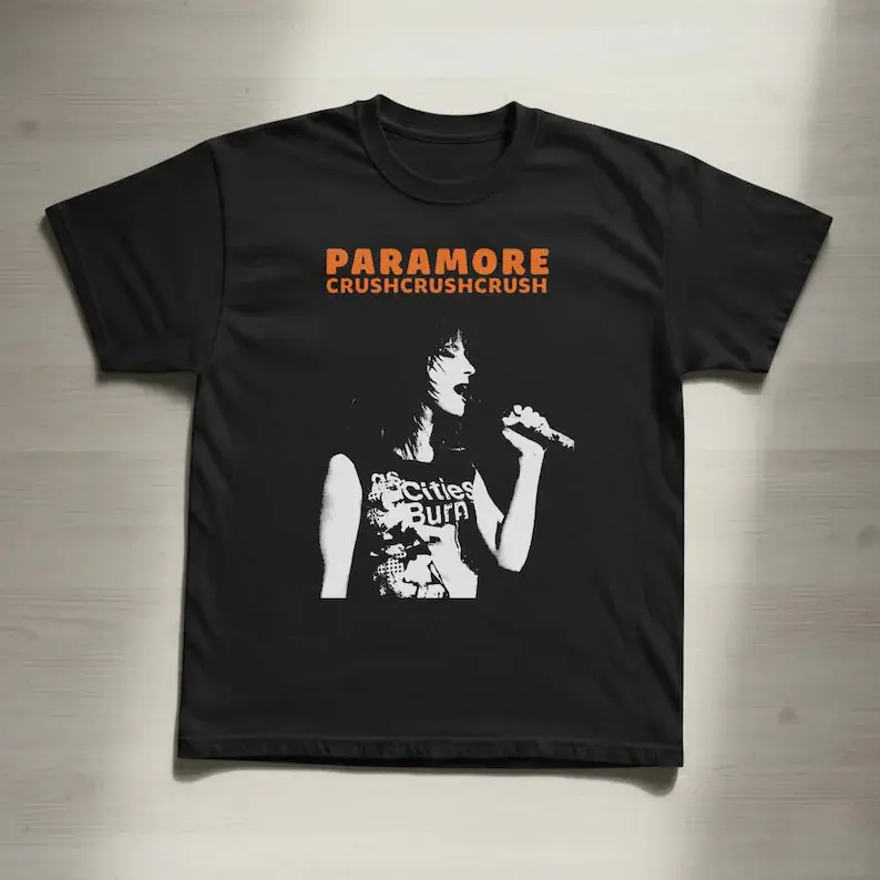 Paramore Crushcrushcrush Unisex Cotton T-Shirt, Vintage Graphic Reprint Tee