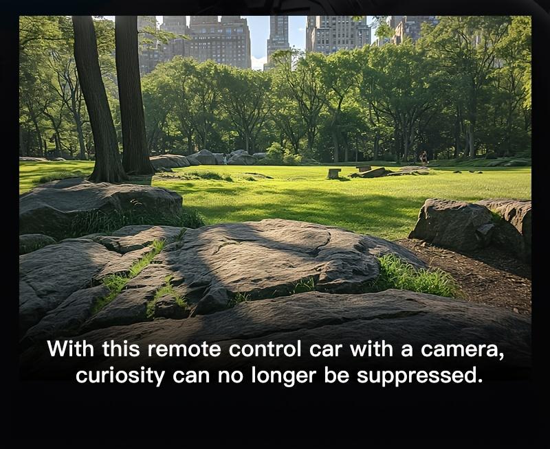 1:28 Camera Remote Control Car |     Controllable via mobile app, real-time image transmission from the roof camera, LED roof light