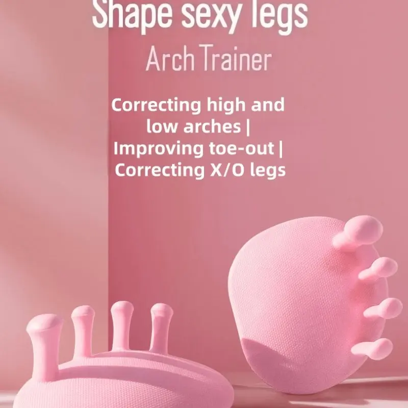 2-Pack Arch Trainer, Thumb Hugger Toe Corrector, Leg Beauty Exercise Tool, Foot Bottom Workout Device, Foot Correction Aid