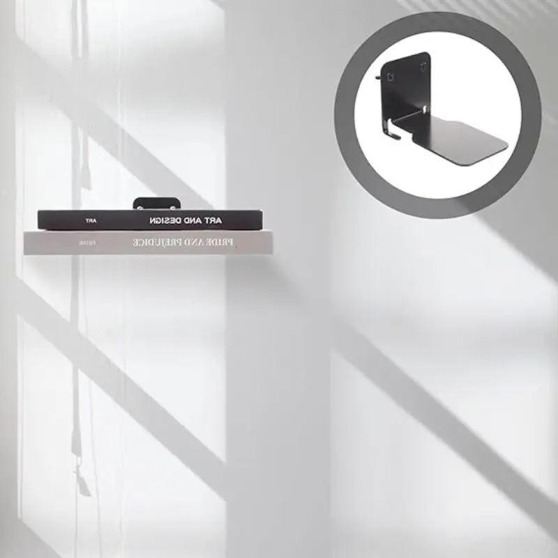 Wall Mounted Bookshelf, Invisible Floating Bookshelf, Minimalist, Metal Material, Book Storage Rack, Home Office Living Room Wall Decoration