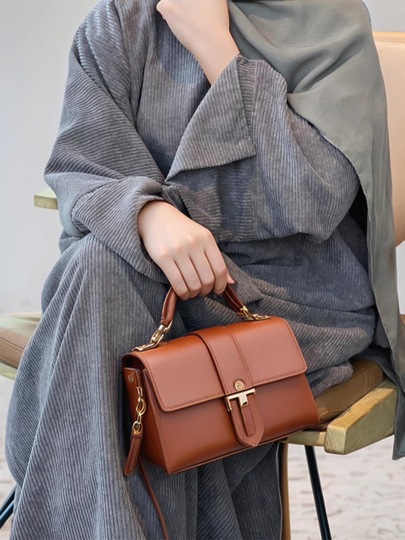 Women's Solid Color Split Sleeve Corduroy Robe, Modest Long Sleeve Round Neck Robe for Fall & Winter, Women's Islamic Clothing for Daily Wear, Modest Muslim Outfits