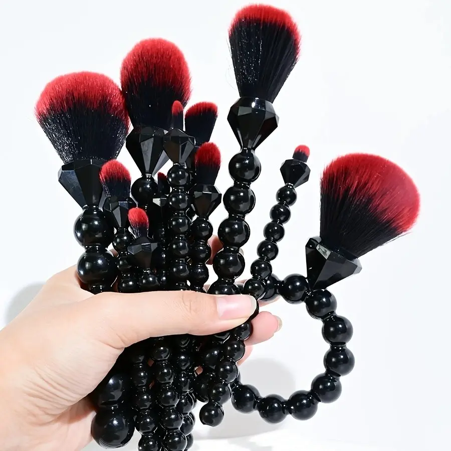Yzimeng 11-Piece Makeup Brush Set, Includes Powder, Blush, Eyeshadow, Concealer, Contour Brushes, Soft Bristles, Travel-Friendly, Gift Idea