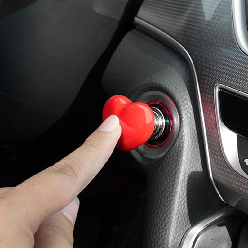 Car Engine Start Stop Button Decoration, Car Engine Start Stop Button Protective Cover, Universal Car Interior Decoration Accessories, Automotive