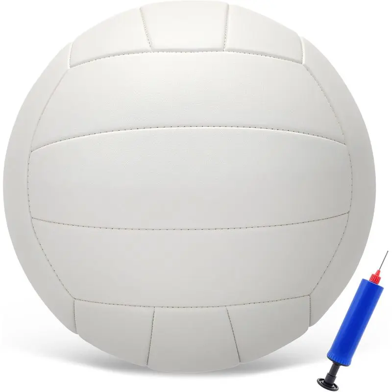 Outdoor sports Volleyball Official Size 5 Volleyball for Indoor Outdoor, Soft Touch Volleyballs for Adults Beach Play Pool Game Gym Training Play, Durable Design, with Ball Pump