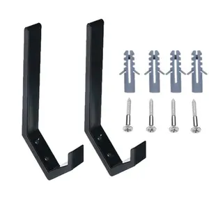 2PCS Large and Small Sizes Helmet Holders Plastic Hanging Storage Hooks Wall Mounted Hangers Hat Glove Bag Shoe Clothes Rack ABS Hook