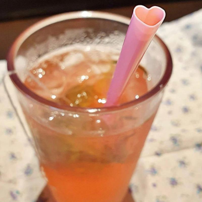 Heart Shaped Reusable Drinking Straws, 10/30pcs Reusable Plastic Straws, Suitable for Wedding Party Supplies, Drinking Supplies for Home Kitchen Party