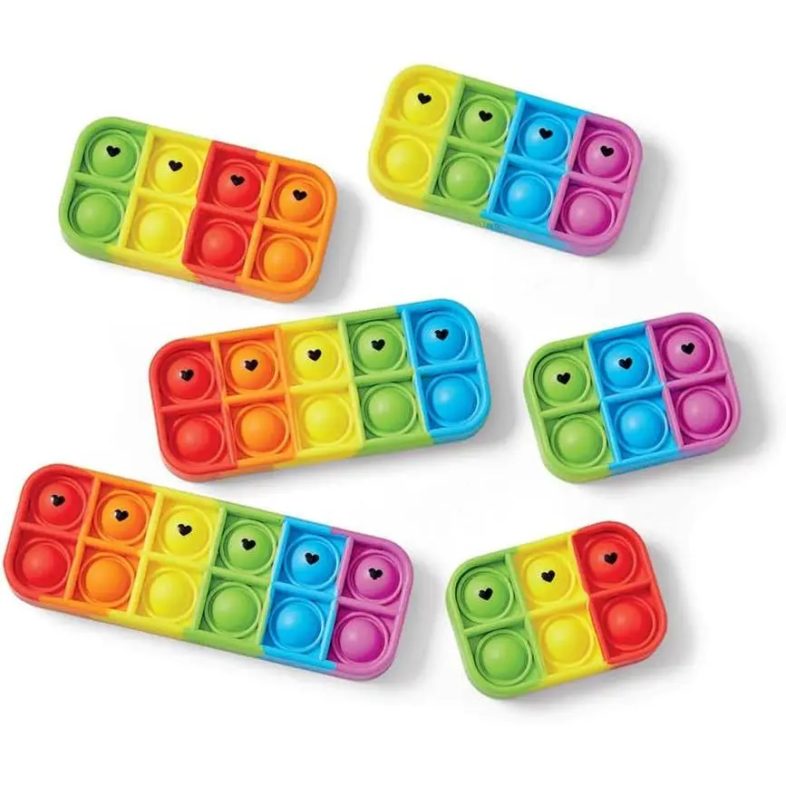 Elkonin Box Sensory Bubble Poppers, Phonemic Awareness, Phonics Manipulatives, Science of Reading Classroom Materials, Speech Therapy Toys, Push Pop Fidget Toys for Kids, Fine Motor Toolsfidget toys