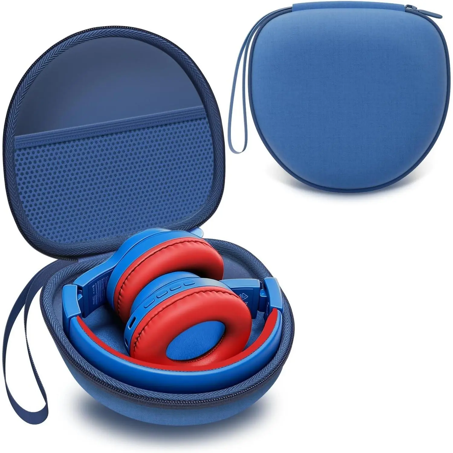 Kids Headphones Case for Folding Headphones, Blue (Case Only) - Compatible with Various Kids HeadphonesGift