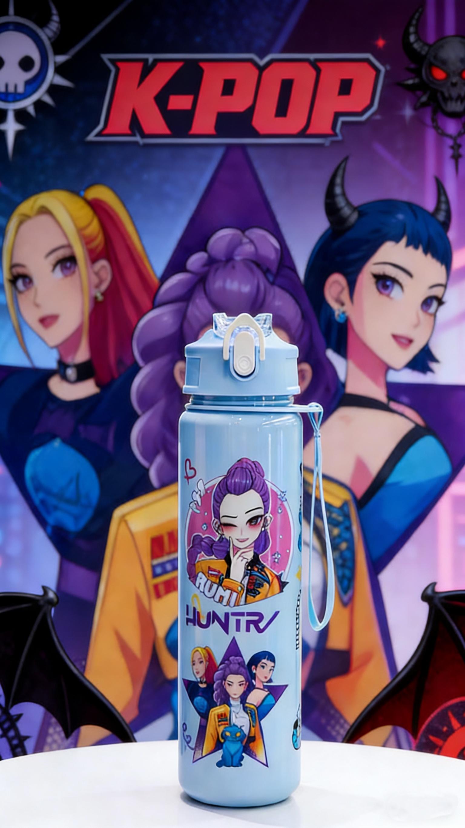 K-Pop Ghost Hunter Inspired Totem Water Bottle | 700ml Portable Leakproof Reusable Bottle