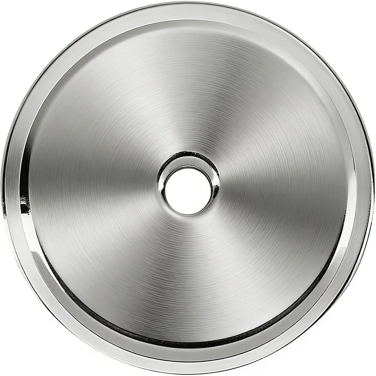Khtumeware 10-Pack 1-3/4 Inch Round Silver Brushed Satin Nickel Cabinet Hardware Knob Backplates