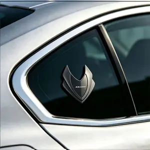 Car Triangular Shield Sticker, Three Colors Available, Customizable 3D Texture Paper Decal, for Toyota Land Cruiser Fj40 Prado Accessories