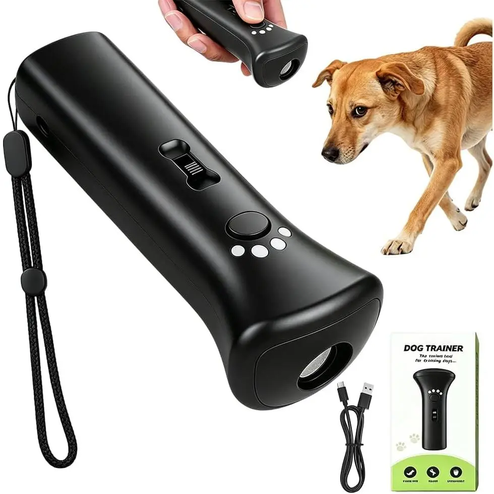 Trainer Ultrasonic for Dogs, Rechargeable Pet Training Device | Multi-Mode LED Light, Handheld Dog Training Aid for Indoor & Outdoor Daily Pet Behavior Guidance