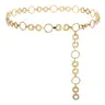 JASGOOD Women Multilayer Gold Silver Metal Link Body Chain Belt Ladies Waist Chain Belts for Jeans Dress