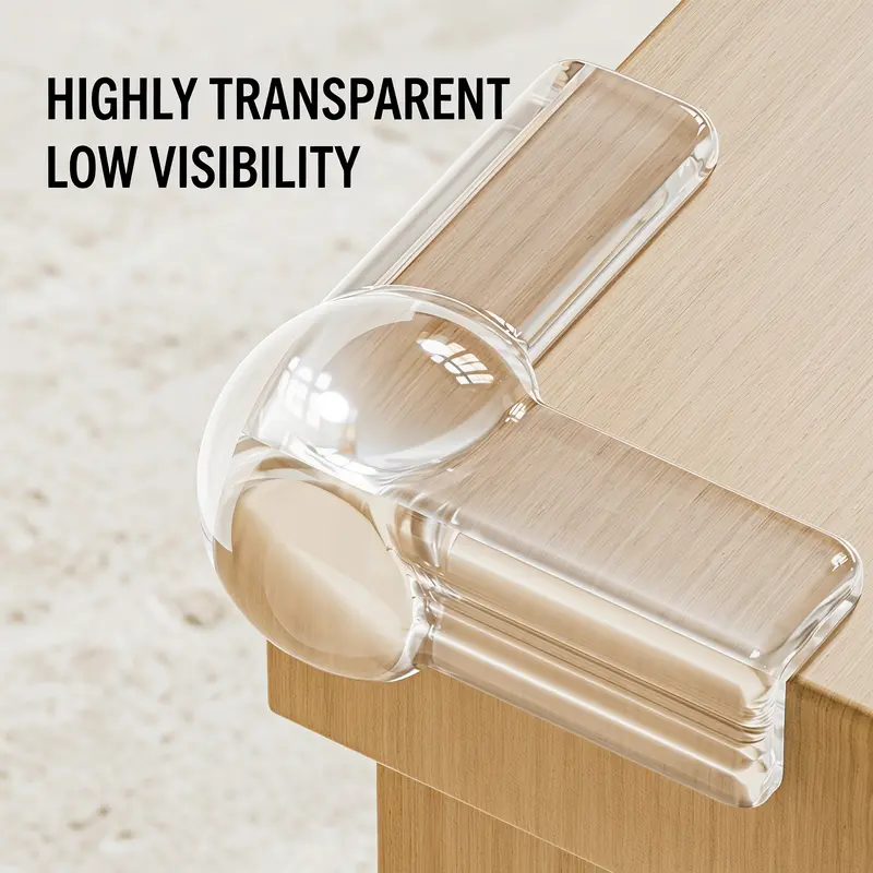 16-Pack Transparent Furniture Corner Guards, Rounded Edge Protectors for Tables, Desks, Cabinets and Countertops-YY1