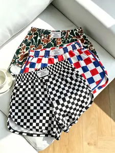3-Pack Women's Loose Fit Shorts, Leopard Print, Elastic Waist, Casual Sporty Style, Fashionable Ladies' Clothing, Comfortable and Stylish