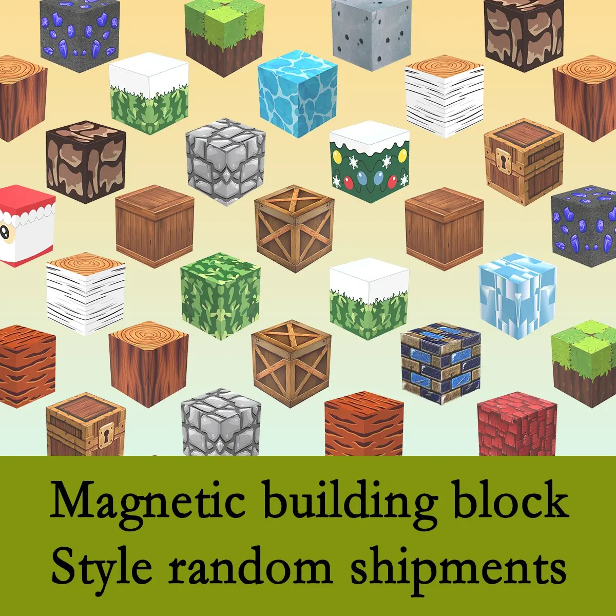 30pcs Magnetic Building Blocks, Random Styles, Stem Sensory Educational Toy, Perfect Classroom Gift, Halloween Christmas Party Game Gift