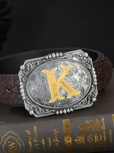 Western Cowboy Style Belt Buckle, Animal Pattern Design, Smooth Closure, Unisex Fashion Accessory, All Seasons Wear, Western Belt Buckles