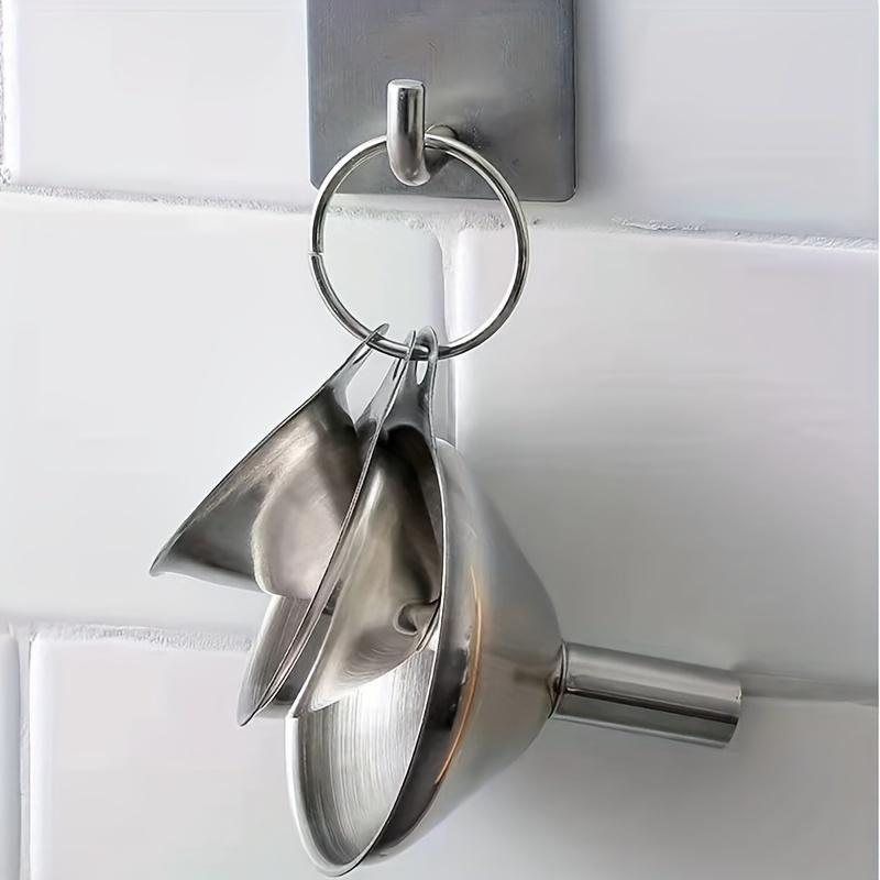 Three-Piece Stainless Steel Funnel Set
