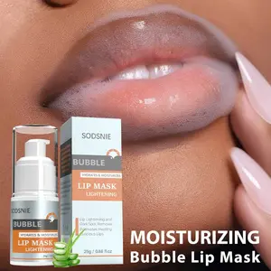 1pcs, Bubble Gentle Cleansing Lip Mask, With Niacinamide & Aloe, Long-Lasting Moisturizing, For Moisturize Pink Lip, Men & Women Lip Care