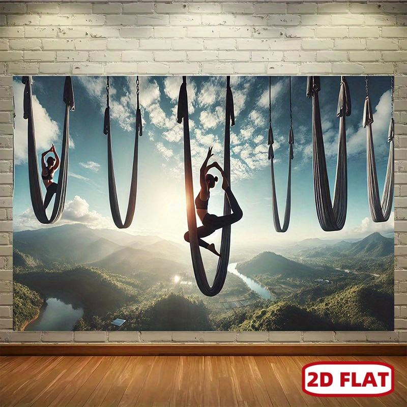 1pc Aerial yoga Backdrop wall hanging fabric, 8x6ft backdrop decor, Room, Photo Studio props - Multi-purpose Room banner decor for home decor, parties, studios, home & garden, outdoor celebrations