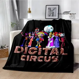 THE AMAZING DIGITAL CIRCUS Cartoon blanket Warm Flannel blankets Soft Cozy Blanket Sofa Travel Blanket bed linings Birthday Gift Suitable as a gift sizes 60*80,30*40(baby ),40*50(kids),50*60