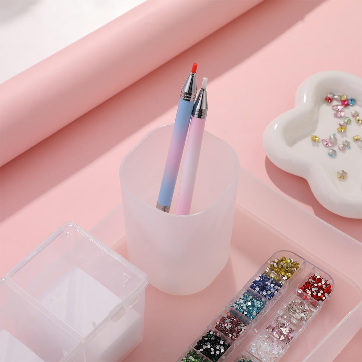 Rhinestone Picker Tool, Refillable Wax Pen with 3 Additional Wax Refills, Rhinestone Pickup Tool for  and   Art