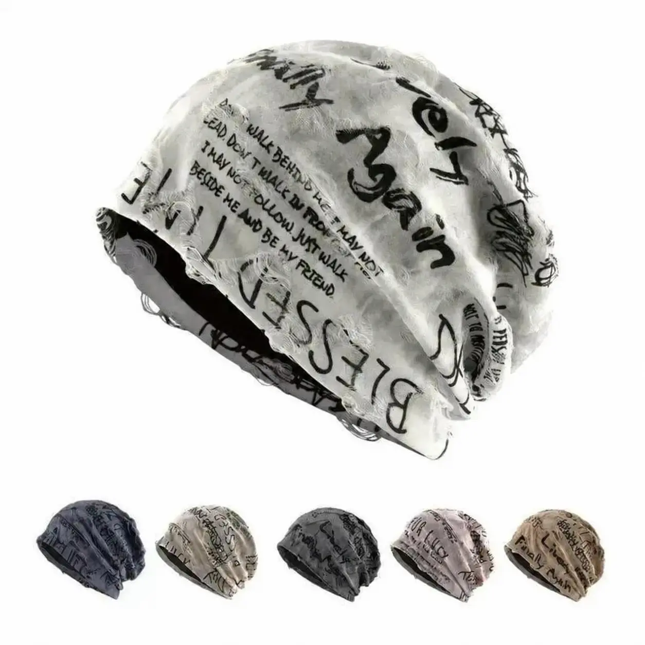 Unisex Pure Cotton Lightweight Knit Vintage Skull Cap Beanie Hat - Soft Relaxed Slouch Fit, Ideal for Casual Wear, Outdoor Activities, Adults, Multiple Classic Colors