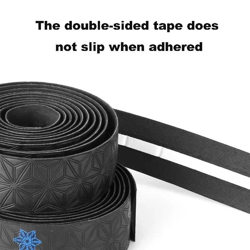 Road Bike Handle Tape PU Shock Absorber Comfort Anti Slip Silicone Shock Absorber Moisture Absorbing Tape Anti Slip Silicone Shock Absorber Sweat Absorbing Dead Fly Handle Strap