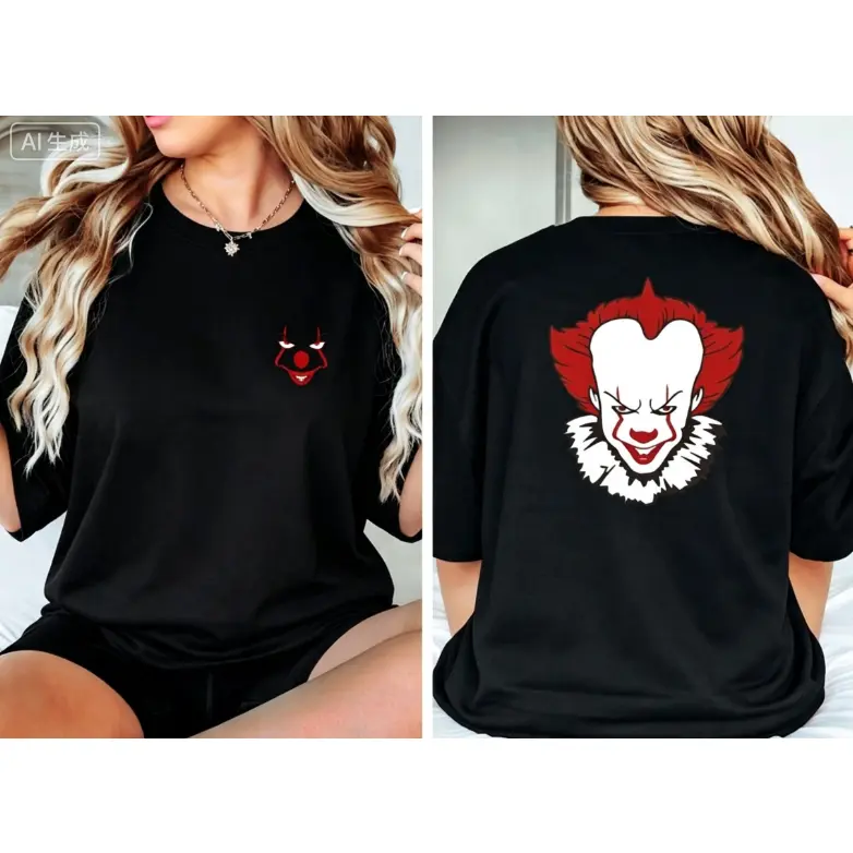 Retro Pennywise Horror Movie Characters Halloween Shirt, Horror Move Vintage 90s Tee, Pennywise T-shirt, Horror CharacterT-shirt