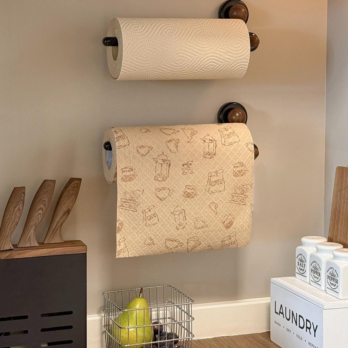 Drill-Free Wall-Mounted Suction Cup Paper Towel Holder