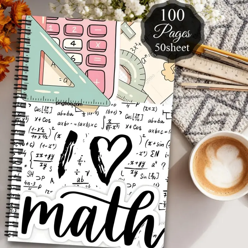 This humorous laboratory and scientific research notebook, the spiral-bound calculation book, is perfect for travel notes, work or study - a retro scientific research planning notebook, a student study notebook for subjects like mathematics
