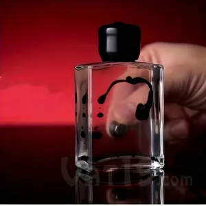 Ferrofluid Magnetic Liquid Display Bottle, Creative Square Design, Office Stress Relief Toy, Small Gift, Boredom Buster, Unique Decoration