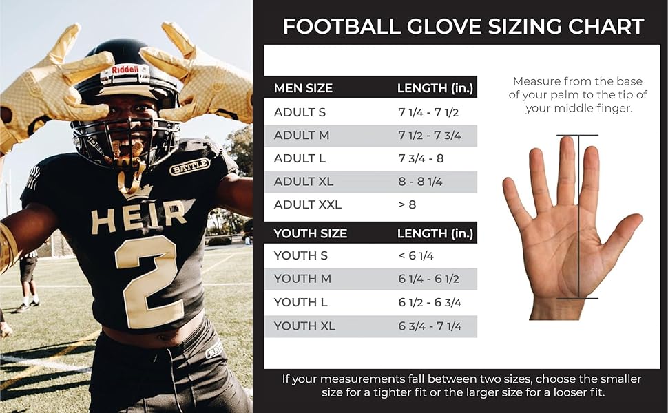 Triple Threat Wide Receiver Football Gloves, Ultra Stick Adult & Youth Gloves