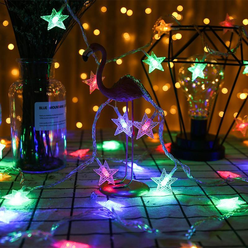 LED Star String Light, Battery Powered 9.8ft 20 Lamps Twinkle Light, Decorative Light for Bedroom, Party, Wedding, Christmas Tree, Indoor and Outdoor Decoration