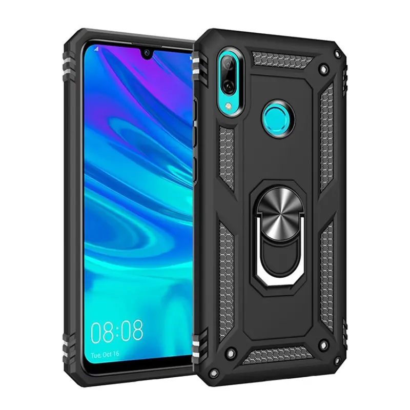 Phone case for Huawei Honor 10 Lite/P Smart 2019, Anti-Drop, Dust-Proof, Waterproof, Fingerprint Resistant, with Magnetic Rotatable Stand for Honor 10 Lite/P Smart 2019 Protective Cover