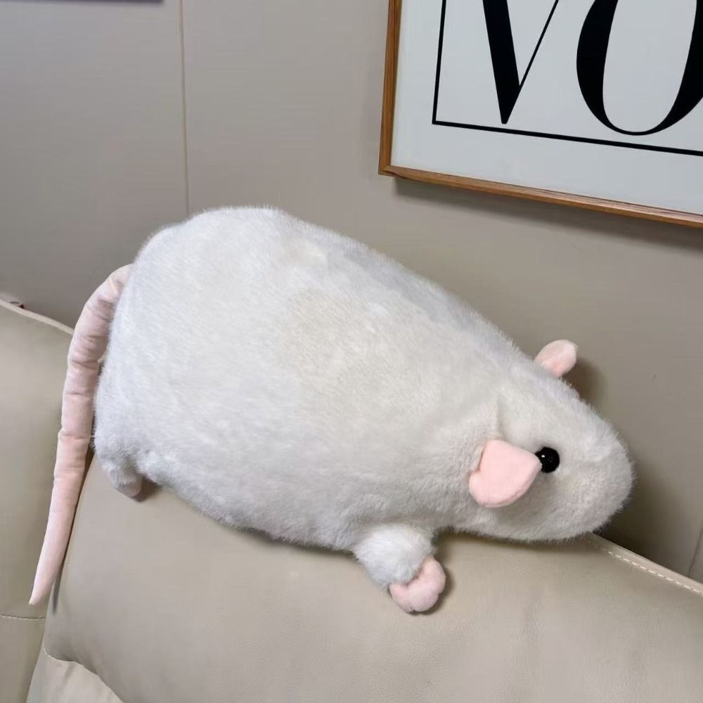 Creative 30/45/90cm Mouse Doll Plush Cartoon Flower Branch Rat Doll Soft Oversized Animal Figure Kids Gift Birthday