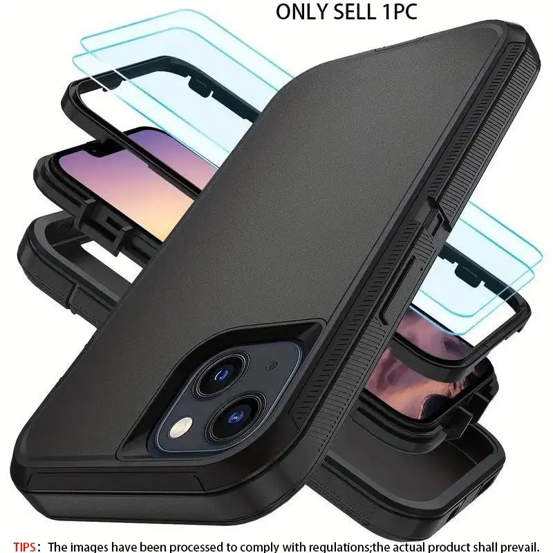 Shockproof Phone Case, Durable Protective Case with Card Slot, Phone Accessories Protective Smartphone Cover Compatible with iPhone 17 16 15 14 13 12 11 Pro Max Air 14 15 16 Plus, Cover, Shockproof TPU Cover