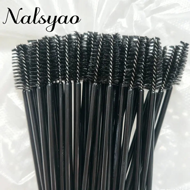 50Pcs Disposable Spoolie Brushes | Universal for Mascara/Brows/Lash Extensions, Soft Bristles Gentle on Lashes & Brows, Makeup Tools, Beauty Cosmetics
