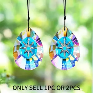Crystal Rainbow Window Decor Pendant, Suitable for Glass Windows, Chandeliers, Prism, Size 76mm, Elegant Home Decoration Accessory