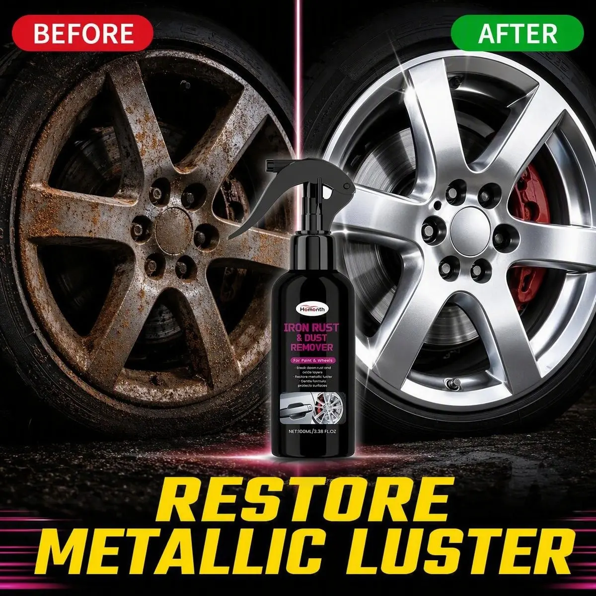 Multi-Functional Rust Remover, Easy-To-Apply Quick Rust Dissolver, Long-Lasting Anti-Rust Care, Automotive & Home Repair Tool, Cleaner