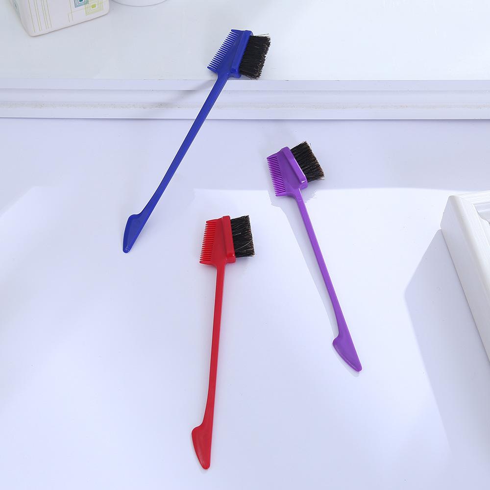 3-piece set of Zlzlblbl Hairline Brush for Human Hair Wigs, Edge Control & Teasing Comb for Women's Styling