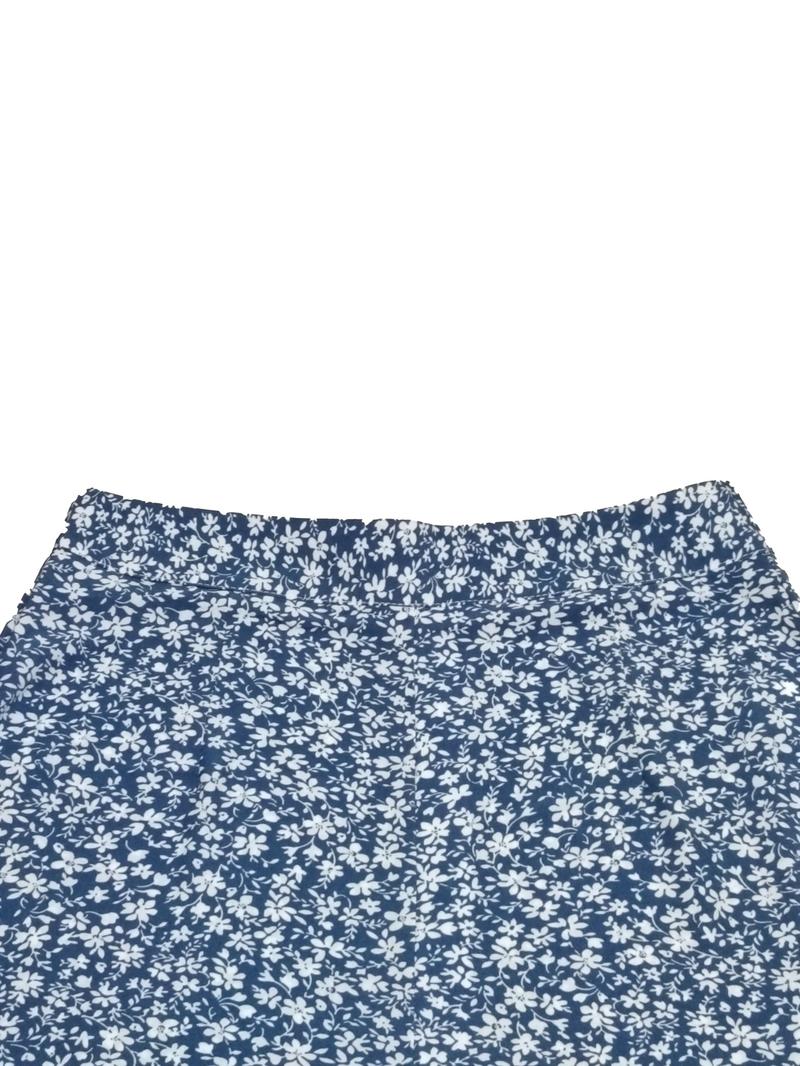 Women's Ditsy Floral Print High Waist Wide Leg Pants, Boho Casual High Rise Trousers for Beach Vacation Holiday, Summer Outfits 2024, Ladies Bottoms for Summer, Wide Legged Pants