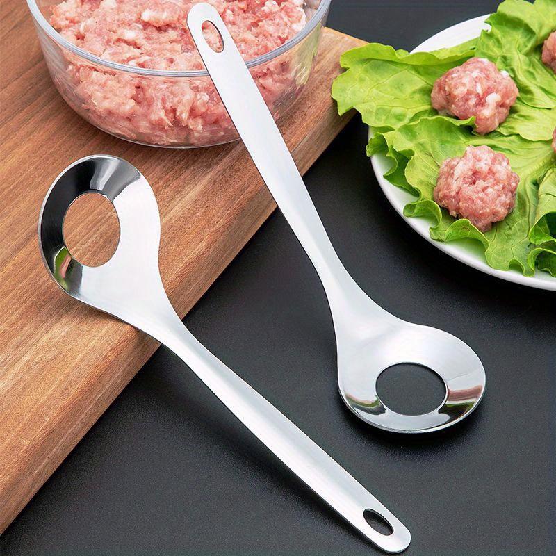 1 Unit of Stainless Steel Meatball Maker, Featuring a Long Handle And Non-Stick Design, Ideal for Use in for Family Restaurants And As Tableware
