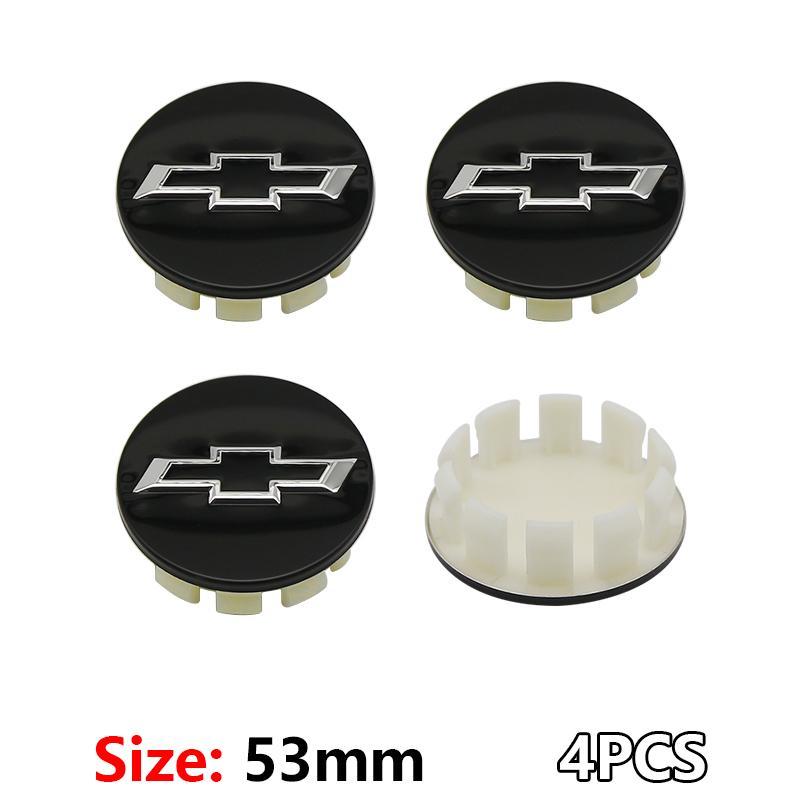 4pcs 53mm 59mm 84mm Chevrolet logo car emblem Wheel Center Hub Cap auto Rim refit dust-proof badge covers styling accessories
