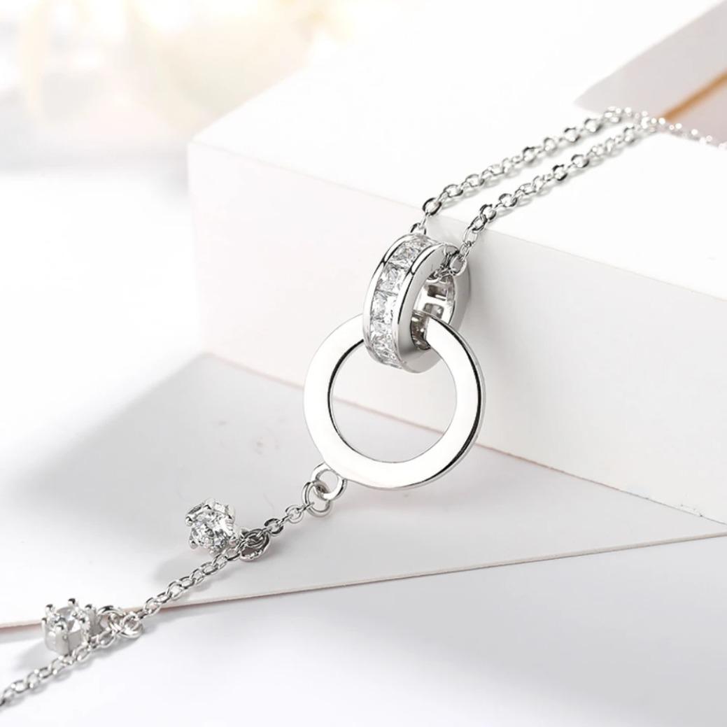 S925 Sterling Silver Roman Numeral Bracelet for Women Double Layer Retro Luxury Jewelry Gift for Girls